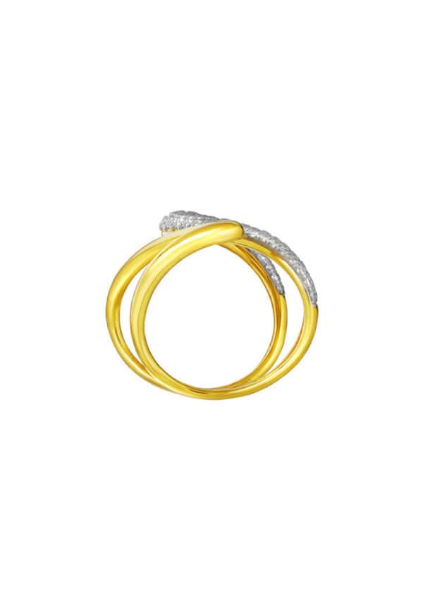 TOMEI Diamond Cut Collection Ring, Yellow Gold 916