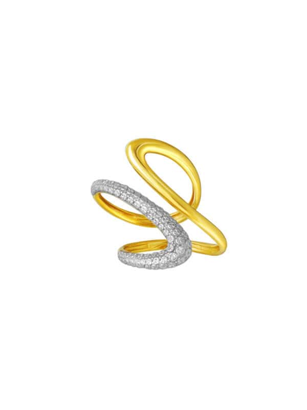 TOMEI Diamond Cut Collection Ring, Yellow Gold 916