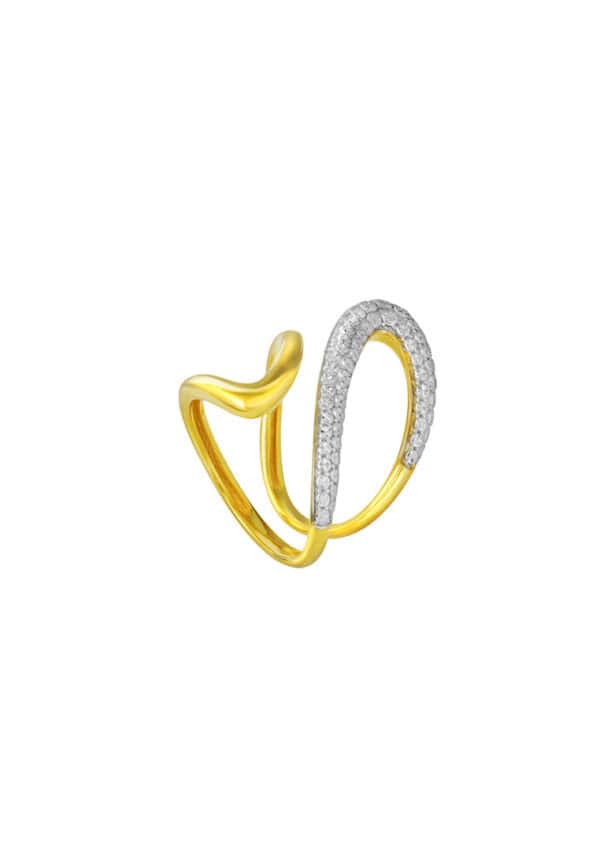 TOMEI Diamond Cut Collection Ring, Yellow Gold 916