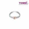 TOMEI Rosey Heart Diamond Ring I White+Rose Gold 585