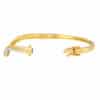 TOMEI Diamond Cut Collection V Trend Bangle, Yellow Gold 916