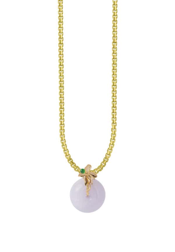 TOMEI Jade Pendant, Yellow Gold 750