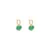 TOMEI Ruyi Lock Jade Earrings, Yellow Gold 750