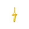 TOMEI Chomel Collection, Number 7 Charm, Yellow Gold 916
