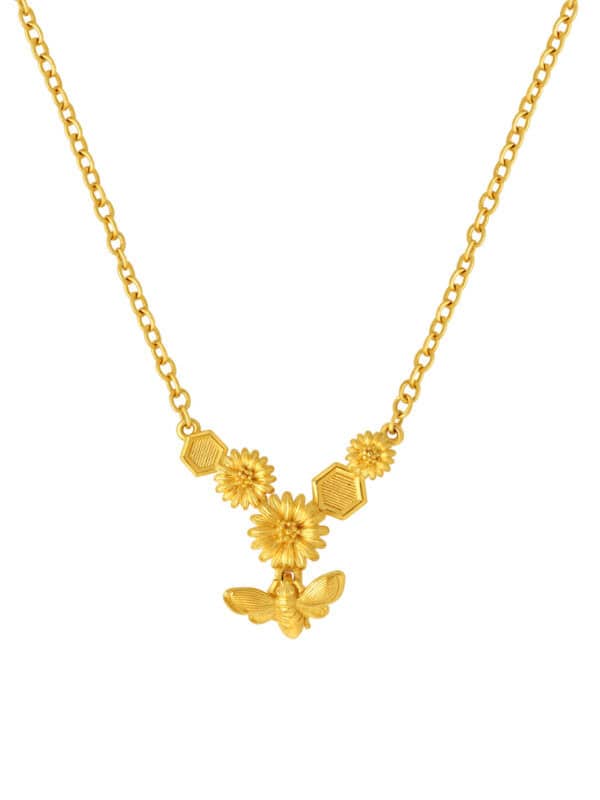 TOMEI x Prima Honey Bee Necklace, Yellow Gold 999