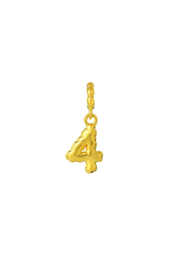 TOMEI Chomel Collection, Number 4 Charm, Yellow Gold 916