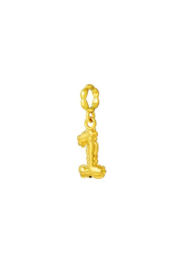 TOMEI Chomel Collection, Number 1 Charm, Yellow Gold 916