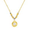 TOMEI Dual-Tone Coin Necklace, Yellow Gold 916