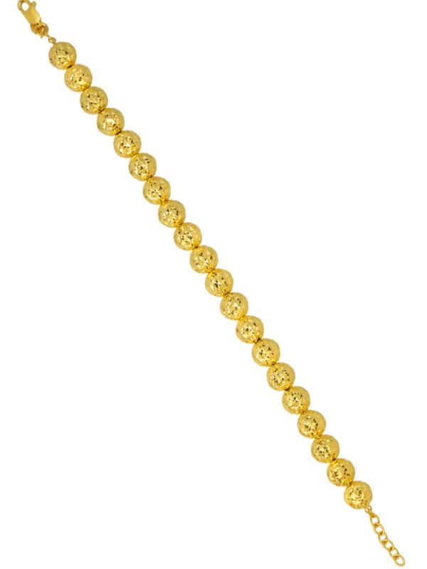 1100x762px_25Aug_0018_BB3990-1C TOMEI Lasered Ball Bracelet, Yellow Gold 916