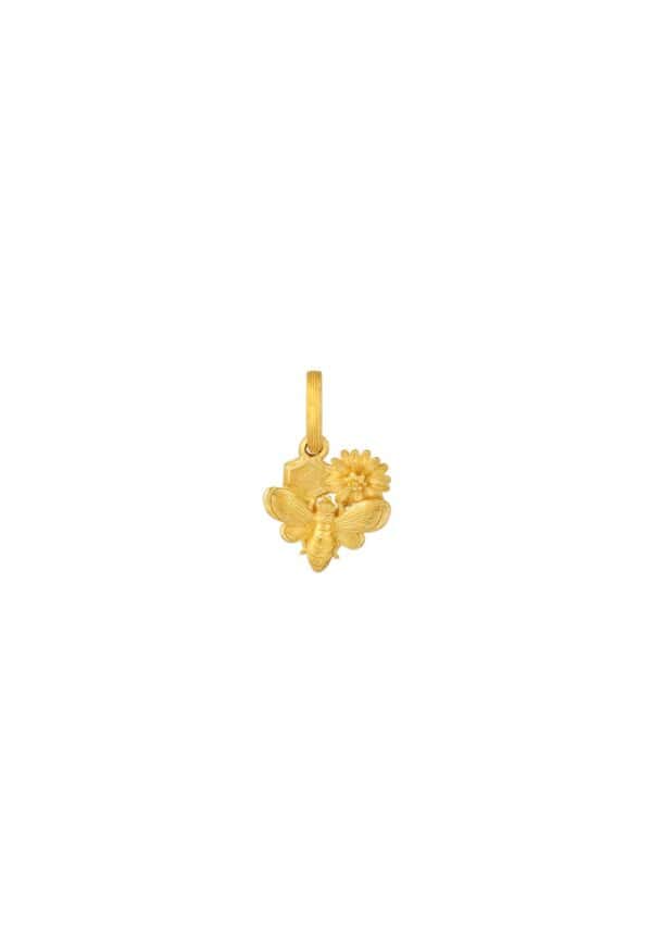 111P1875 TOMEI x Prima Honey Bee Pendant, Yellow Gold 999
