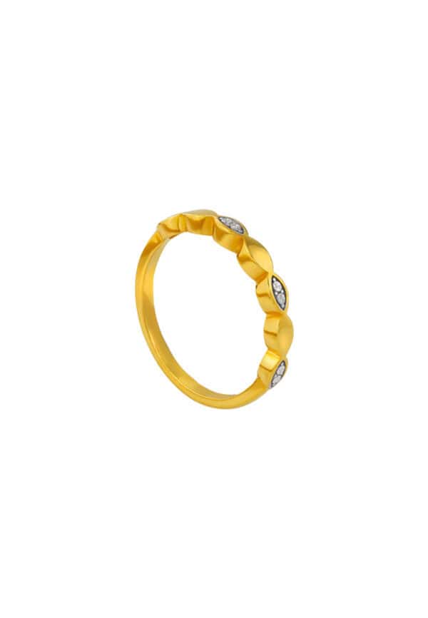 TOMEI Diamond Cut Collection Ring, Yellow Gold 916
