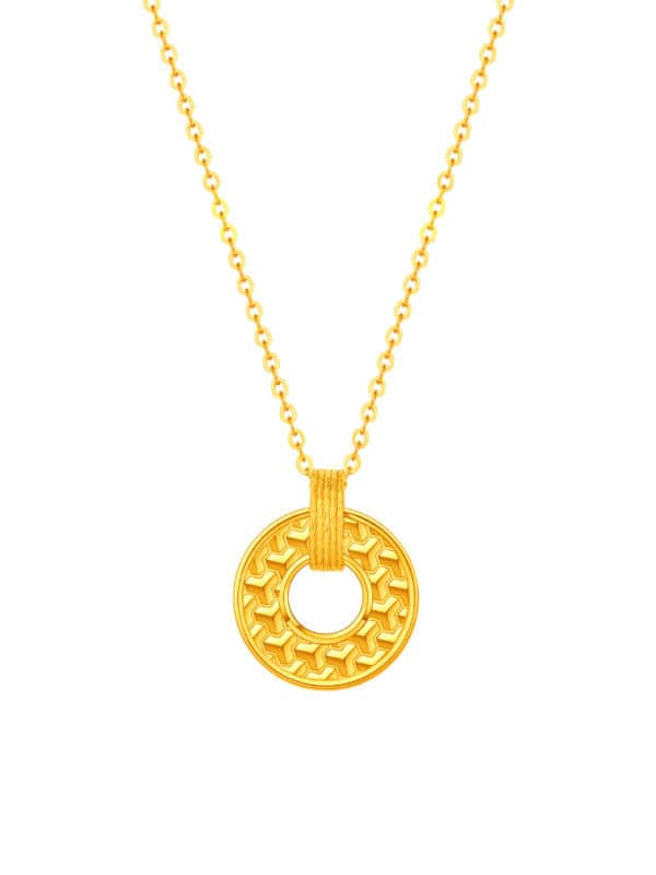 TOMEI Chasing Light Necklace, Yellow Gold 999 (5G)