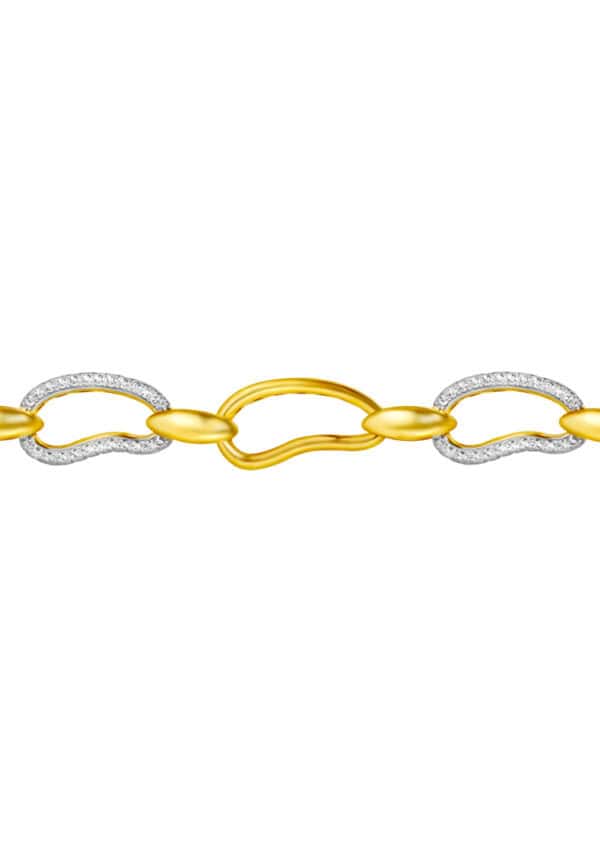 762x1100_0009_DSC00434 DC-YG1708B-2C_3 TOMEI Diamond Cut Collection Bracelet, Yellow Gold 916