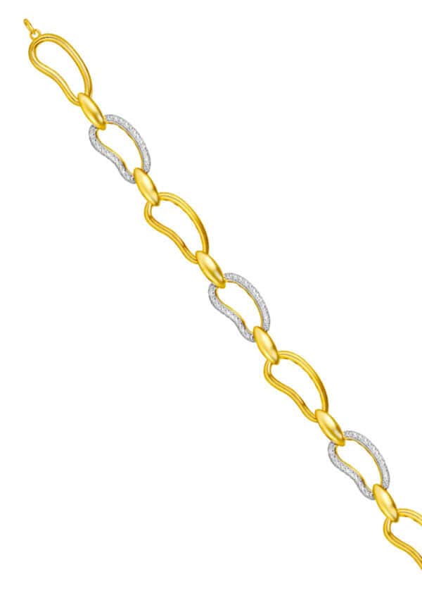 762x1100_0011_DSC00434 DC-YG1708B-2C TOMEI Diamond Cut Collection Bracelet, Yellow Gold 916