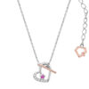 TOMEI Love Joins Us Together Ruby Necklace, White Gold 585