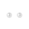 TOMEI Pearlfect Love White Pearl Earrings, White/Yellow Gold 585