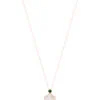 TOMEI Nephrite Series Peach Blossom Necklace, Rose Gold 750
