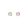 TOMEI Square Shape Nephrite Earrings, Rose Gold 750