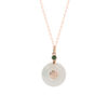 TOMEI Nephrite Series Necklace, Rose Gold 750