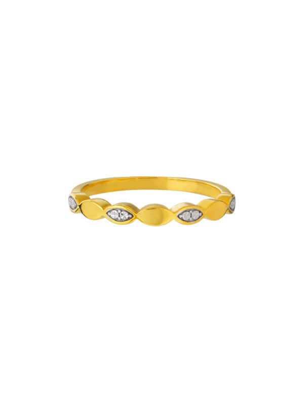 TOMEI Diamond Cut Collection Ring, Yellow Gold 916