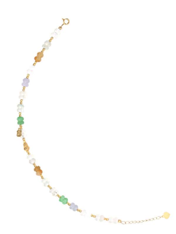 TOMEI Five Blessings Jade Bracelet, Yellow Gold 750