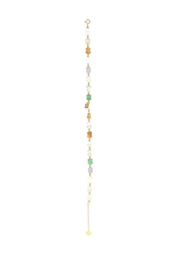 TOMEI Five Blessings Jade Bracelet, Yellow Gold 750