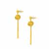TOMEI x Xifu [????] Peony Collection, Earrings Yellow Gold 999