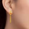 TOMEI x Xifu [????] Peony Collection, Earrings Yellow Gold 999