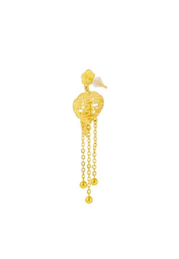 TOMEI x Xifu Earrings, Yellow Gold 999