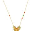 TOMEI Antique Gold Series Butterfly Necklace, Yellow Gold 999