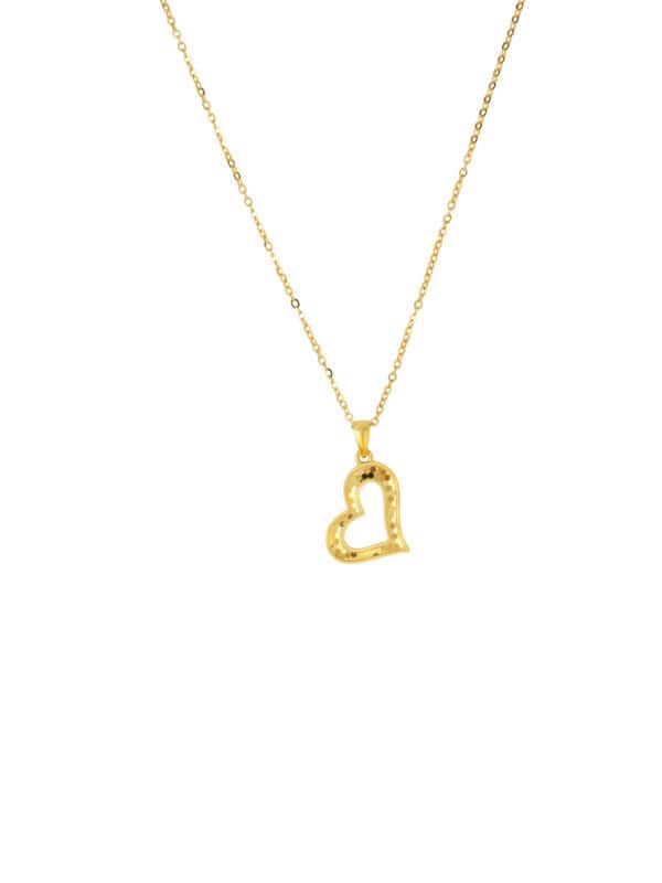 TOMEI Lusso Italia Heart Necklace, Yellow Gold 916