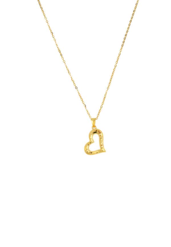 TOMEI Lusso Italia Heart Necklace, Yellow Gold 916