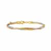 TOMEI Lusso Italia Trio-Tone Bangle, Yellow Gold 916