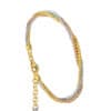TOMEI Lusso Italia Trio-Tone Bangle, Yellow Gold 916