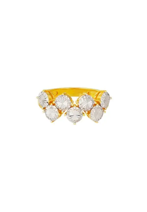 TOMEI Diamond Cut Collection Ring, Yellow Gold 916