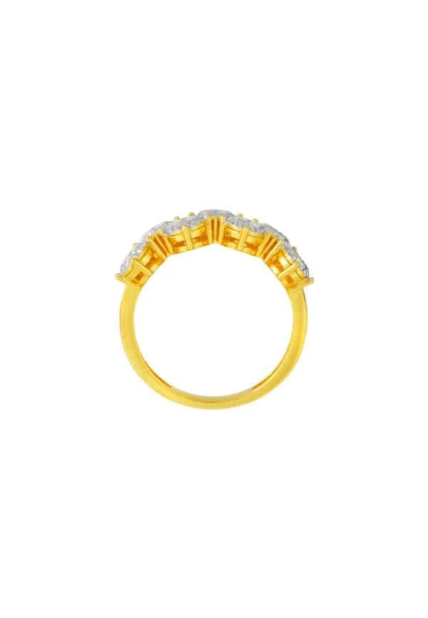 TOMEI Diamond Cut Collection Ring, Yellow Gold 916