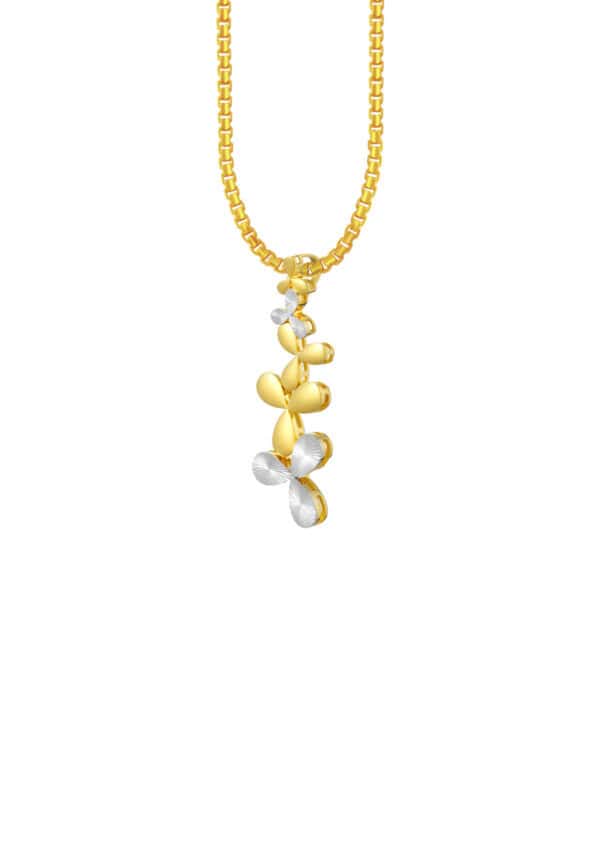 TOMEI Diamond Cut Collection Pendant, Yellow Gold 916