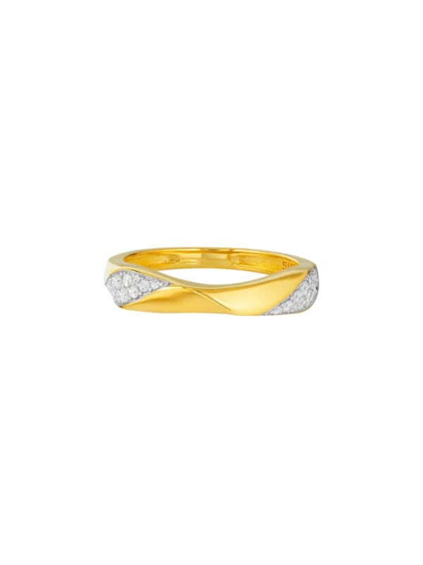 TOMEI Diamond Cut Collection Ring, Yellow Gold 916