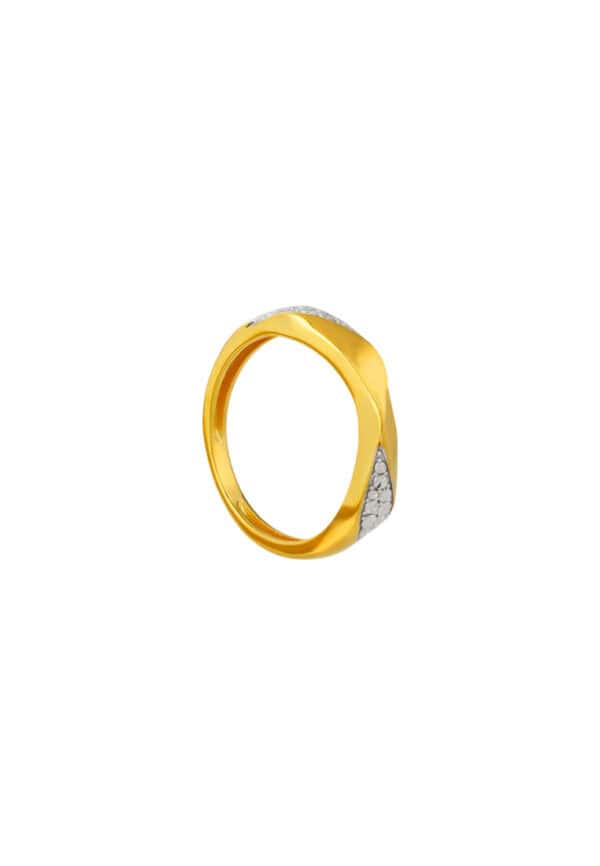 TOMEI Diamond Cut Collection Ring, Yellow Gold 916