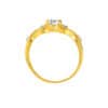 TOMEI Zirconia Ring, Yellow Gold 916
