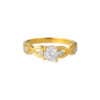 TOMEI Zirconia Ring, Yellow Gold 916