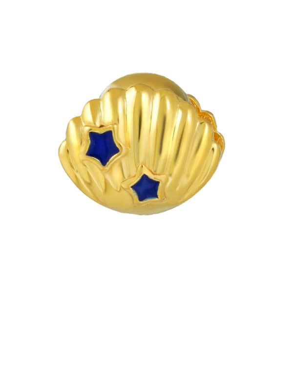 TOMEI Chomel Collection Shell Charm, Yellow Gold 916