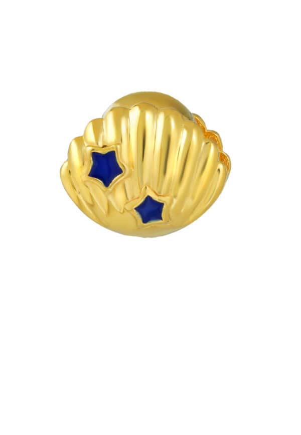 TOMEI Chomel Collection Shell Charm, Yellow Gold 916
