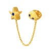 TOMEI Chomel Collection Shell & Starfish Charm, Yellow Gold 916