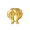 TOMEI Chomel Collection Dolphin Couple Charm, Yellow Gold 916