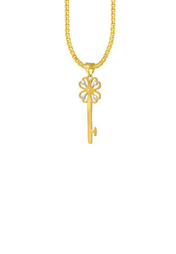 TOMEI Lusso Italia Key Pendant, Yellow Gold 916