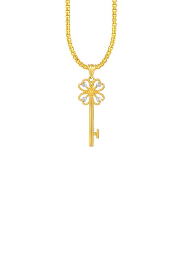 TOMEI Lusso Italia Key Pendant, Yellow Gold 916