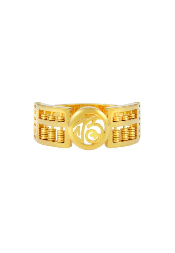 TOMEI Abacus Ring, Yellow Gold 916