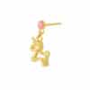 TOMEI Unicorn Earrings, Yellow Gold 999