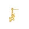 TOMEI Unicorn Earrings, Yellow Gold 999